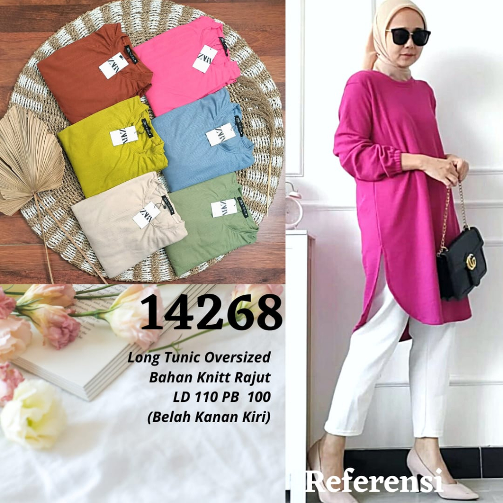 Long Tunik Oversize Knit Rajut