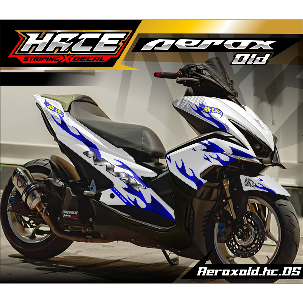 STICKER DECAL AEROX OLD - DECAL AEROX OLD PREMIUM HC.05