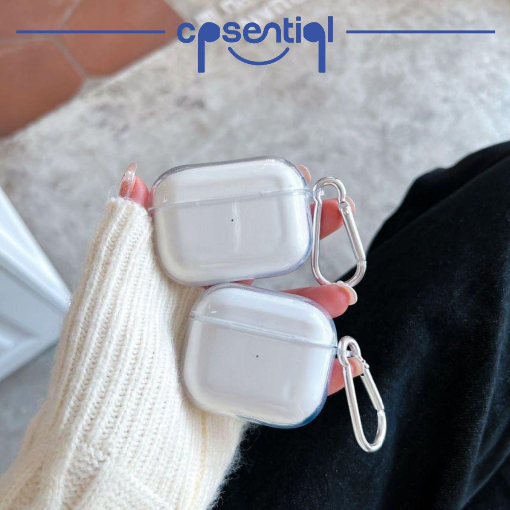 [PROMO] COD Clear Case Airpods Gen 1/2 Gen 3 Pro Inpods 12 i12 Clear Karet TPU Free Hook | Protective Transparan Silicone Casing Premium Murah | Soft Transparent Case dengan Gantungan Gratis