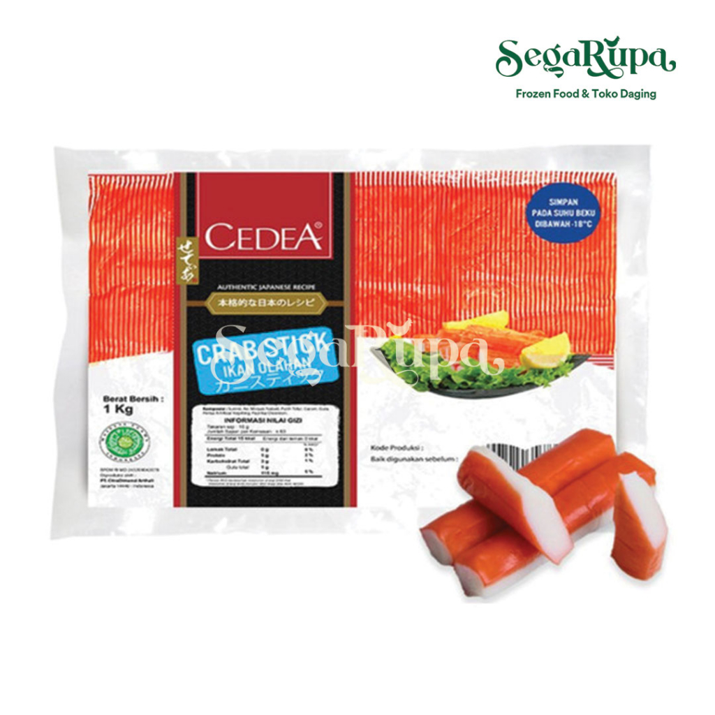 

CEDEA CRABSTICK 1kg - SEGARUPA FROZEN FOOD & TOKO DAGING