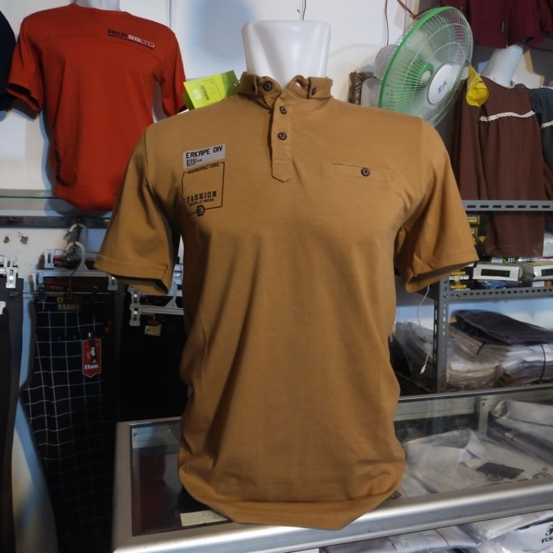 Murif Store Erkape Atasan Polo pria kaos Kerah Original Spandex Adem