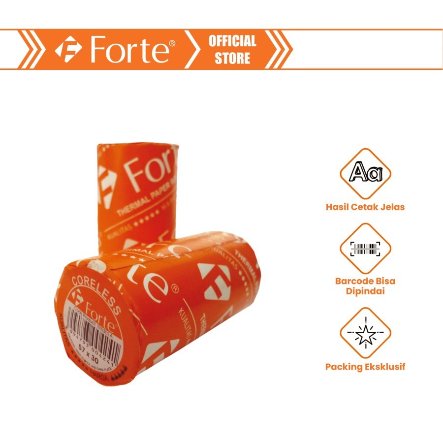 

THERMALL FORTE STRUK ROLL 57X30 TANPA CORE