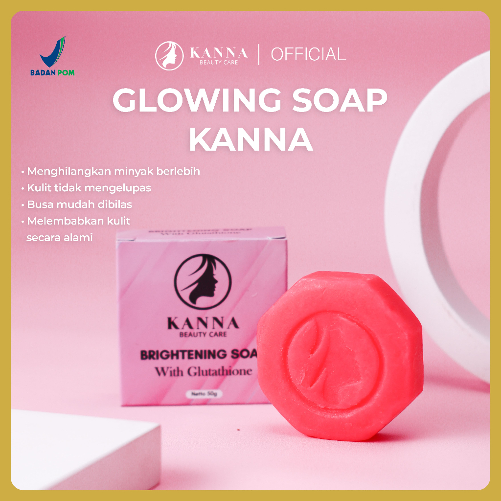 GLOWING SOAP KANNA BEAUTY CARE  ( PINK )