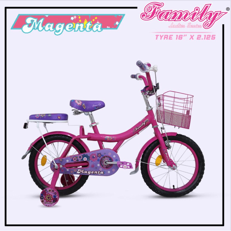 Sepeda Anak Family 16 inch Magenta