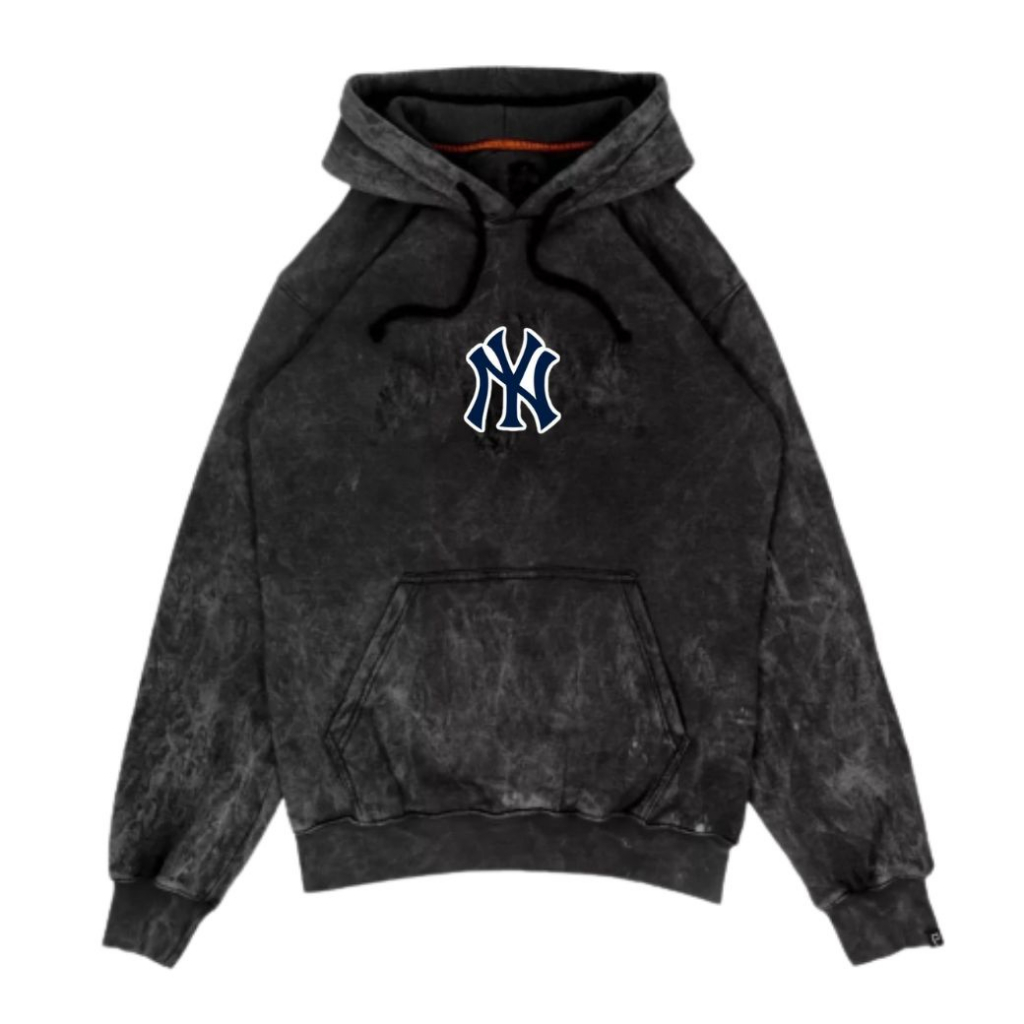 NY Sweater Pullover Washing Black Stone Original | Hooded Unisex