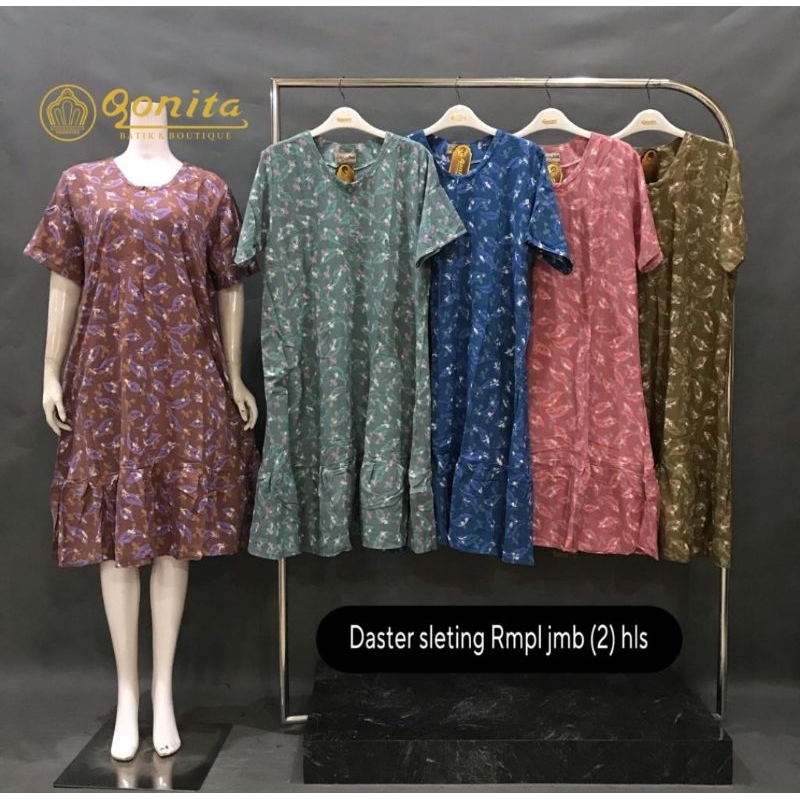 Daster Qonita Jumbo resleting Rempel LD 120 by Qonita Batik