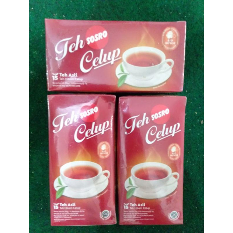 

Teh Celup Sosro Paket 3 pack isi 45pcs