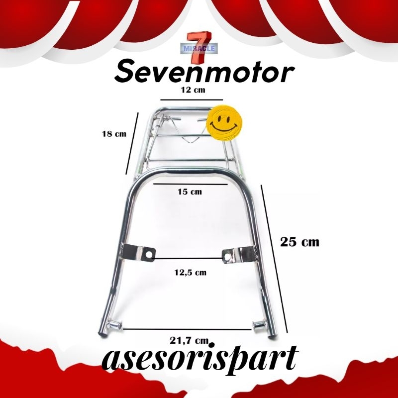 Behel Belakang GL PRO GL MAX variasi RAK jepit Begel Barang motor honda gl 100 Asesoris sparepart mo