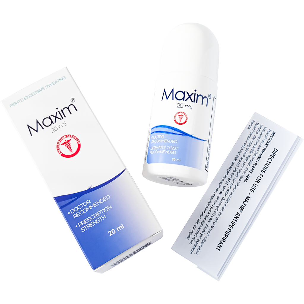 Maxim Antiperspirant Roll On 15% Volume 20ml + 1 Sachet Wipe 15%