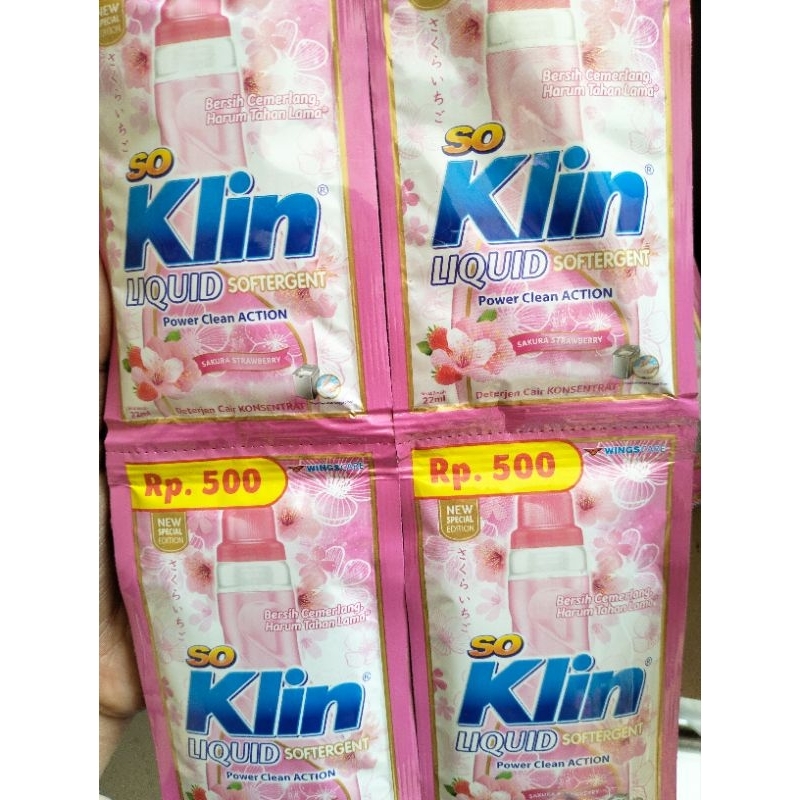 SO KLIN LIQUID SOFTERGENT/SO KLIN DETERGENT CAIR/SO KLIN LIQUID 22ML