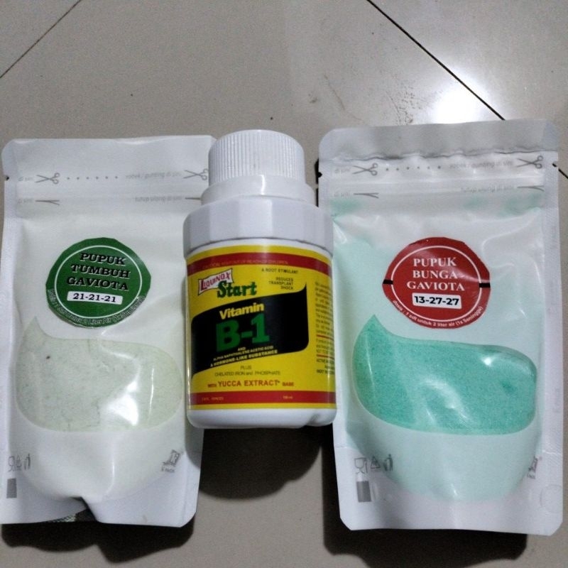 Ayh - paket pupuk lengkap vit b1+ gaviota pertumbuhan + gaviota bunga