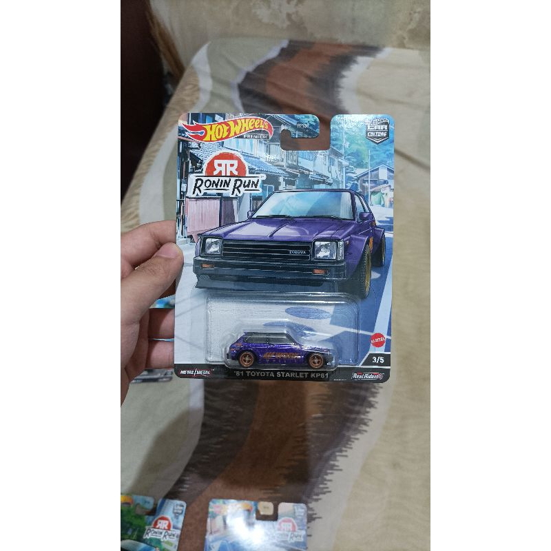 Hotwheels toyota starlet purple ronin run