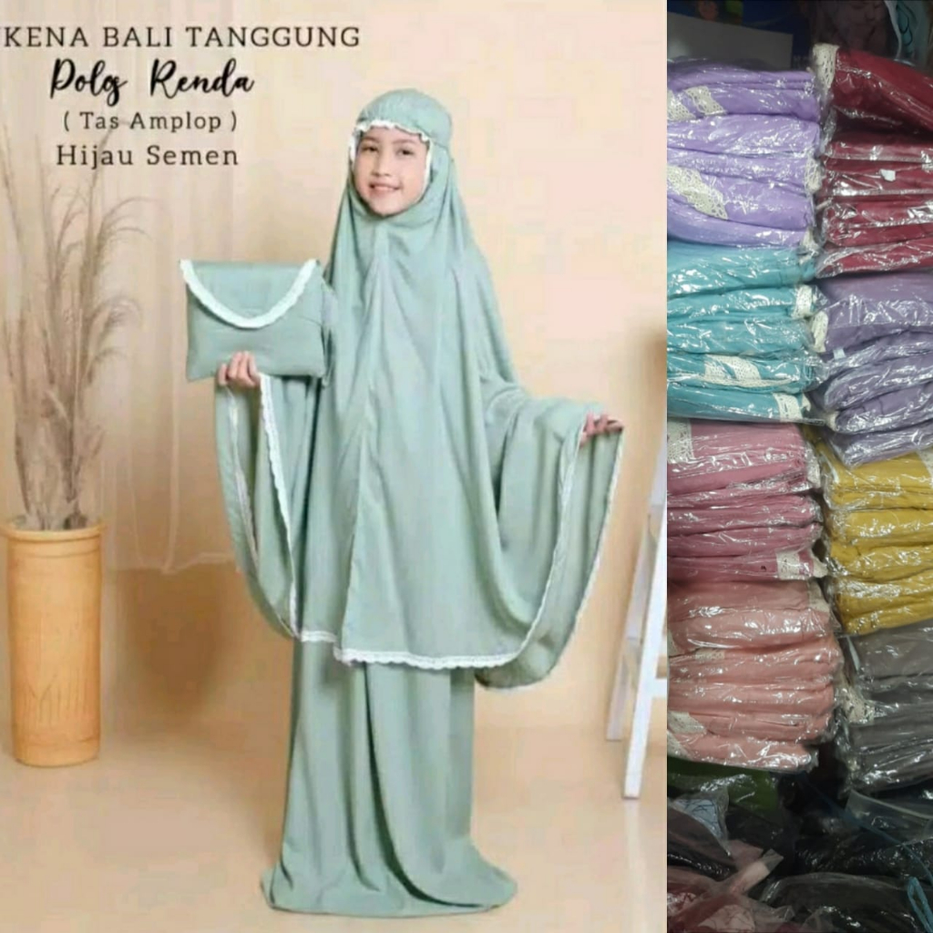 ( BEST SELLER ) MUKENAH ANAK TANGGUNG BALI POLOS RENDA // MUKENAH POLOS ANAK // VIRAL