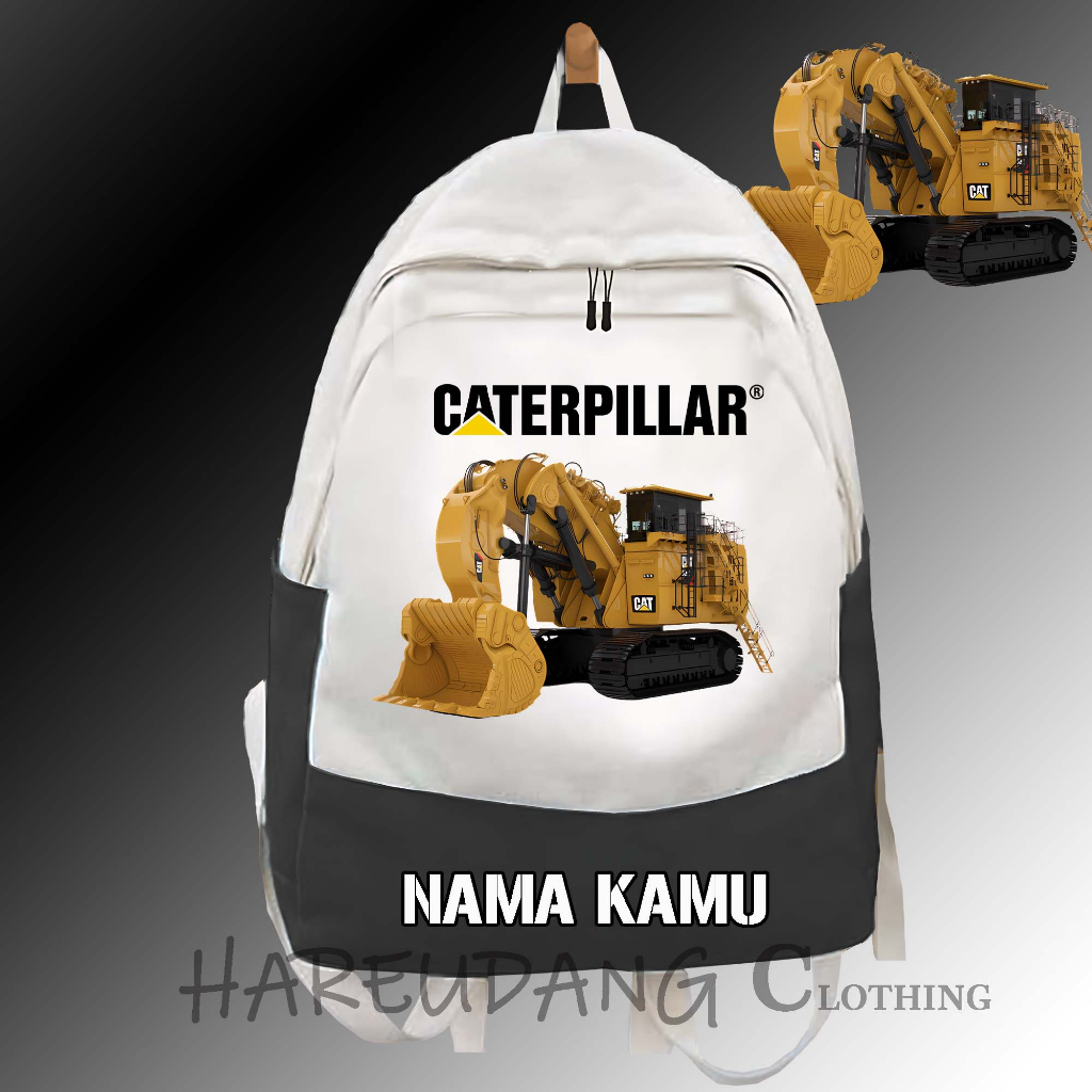 TAS RANSEL ANAK SEKOLAH SD/TK MOTIF LOGO/MASKOT EXCAVATOR/MASKOT CATERPILLAR/TAS Caterpillar 6090 FS