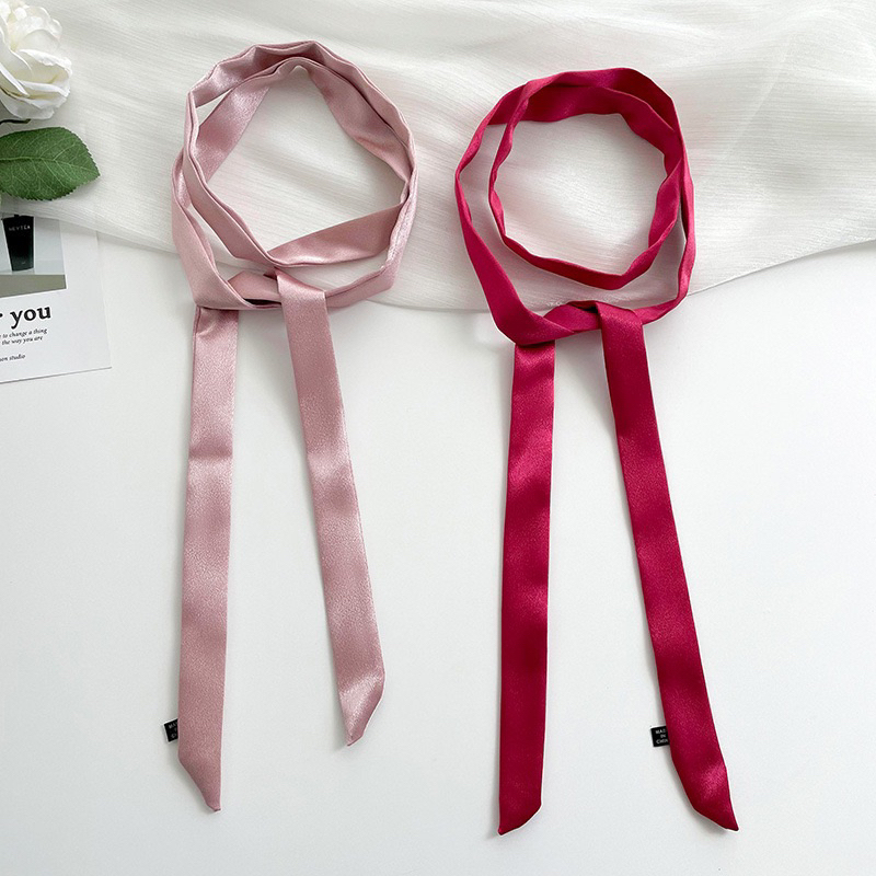 scraf leher satin | tali lilit leher kecil | dasi pita | sabuk belt dress pesta | dasi korea | syall