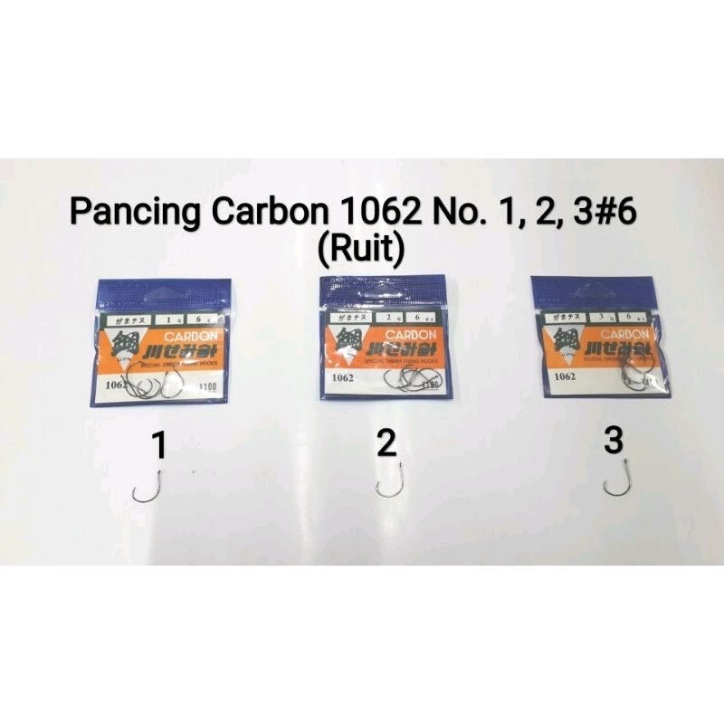 Mata Kail Pancing Udang Carbon 1062 (Ring Ruit)
