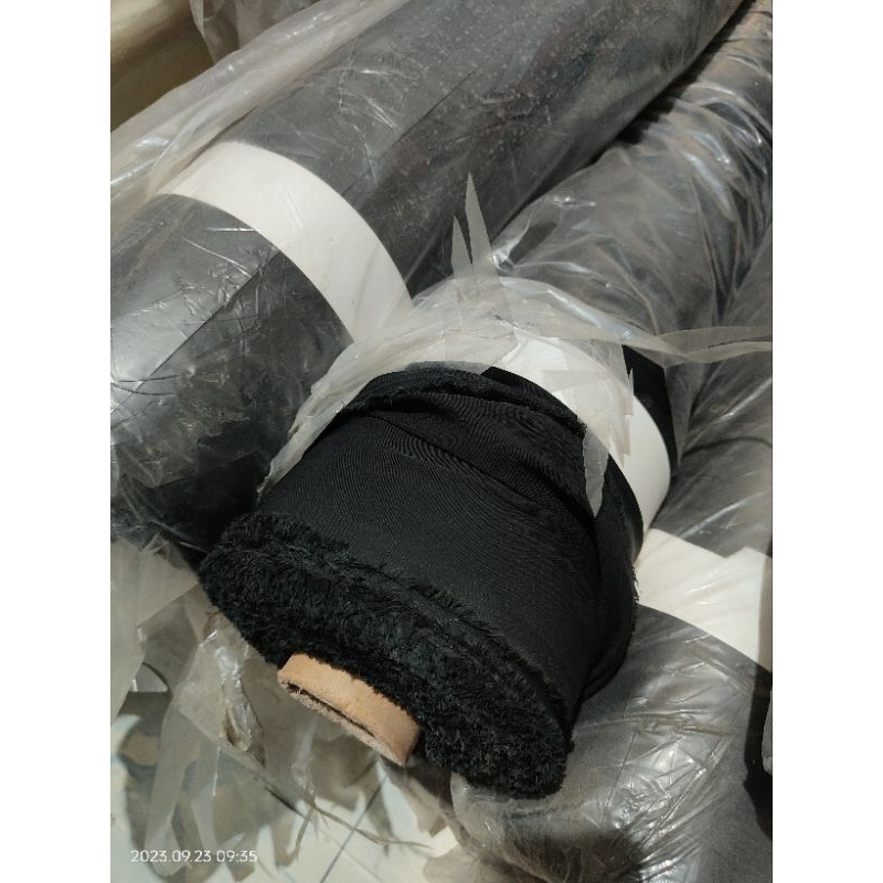 kain gamis jet black furzan fursan