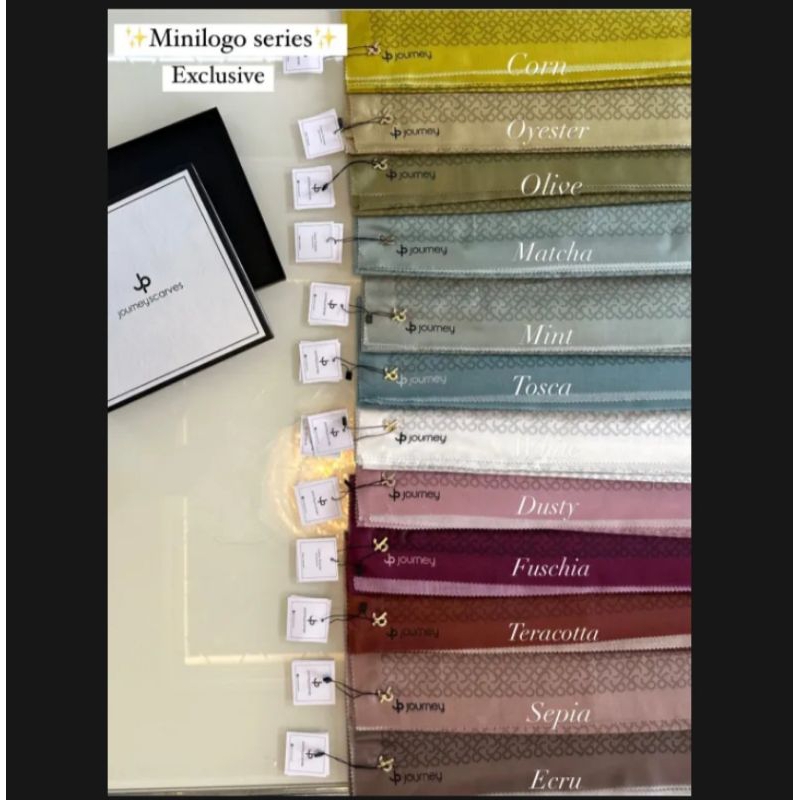 Jilbab Mini logo warna baru By Journey Scarves