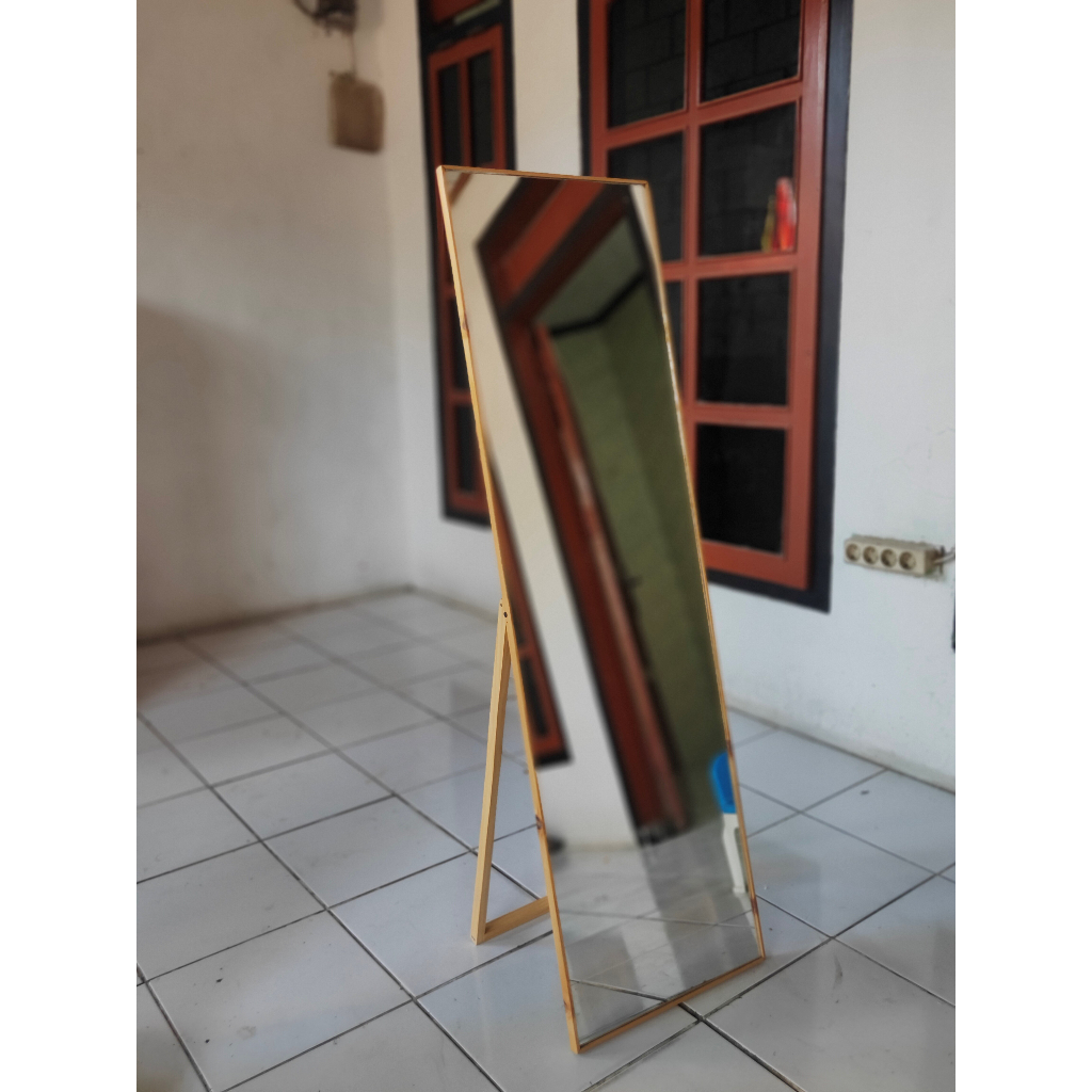Standing Mirror Frameless Cermin Berdiri Full Body Kaca Standing Aesthetic