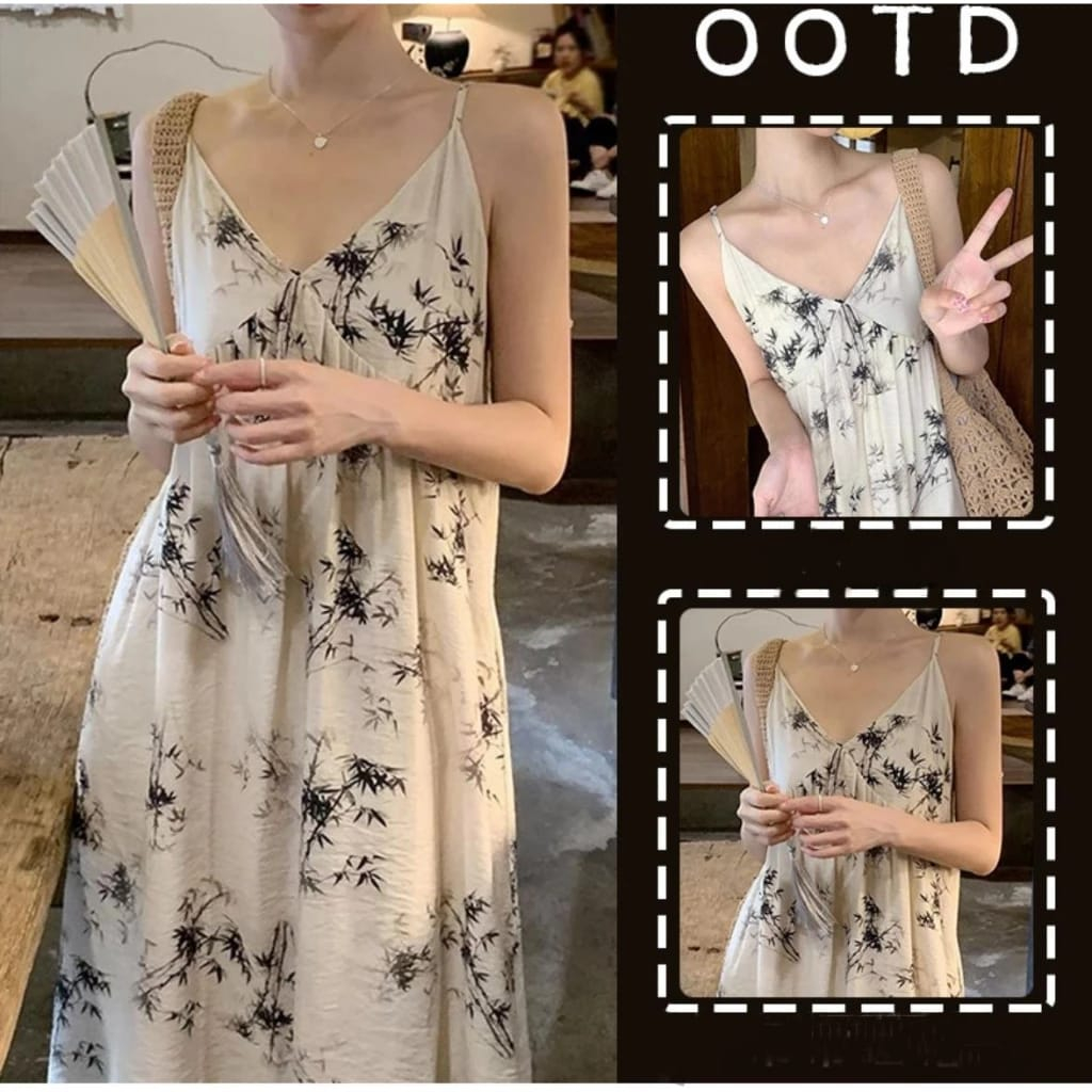 Daster Remaja Kekinian Dress Korea Baju Tidur Wanita Dewasa import # PY0006 D4460