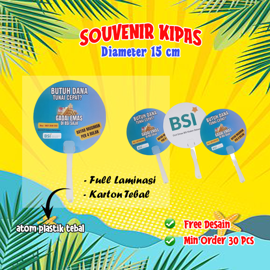 Souvenir Kipas Promosi Custom BSI