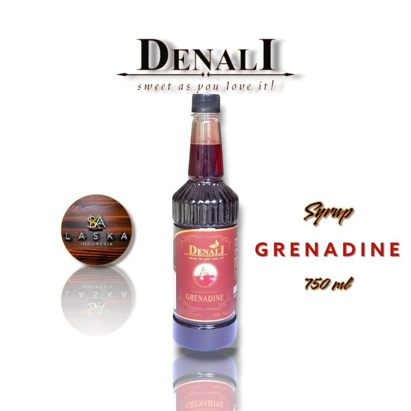 

Denali Grenadine Syrup 750 ml - Sirup Grenadine Merk Denali - Sirup denali rasa Grenadine