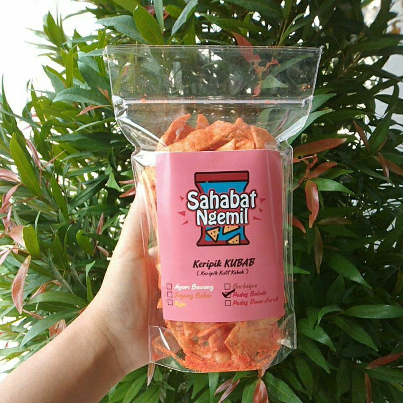 

keripik kulit kebab (120gr) RASA BALADO / keripik kebab / tortilla kebab / kulit kebab goreng