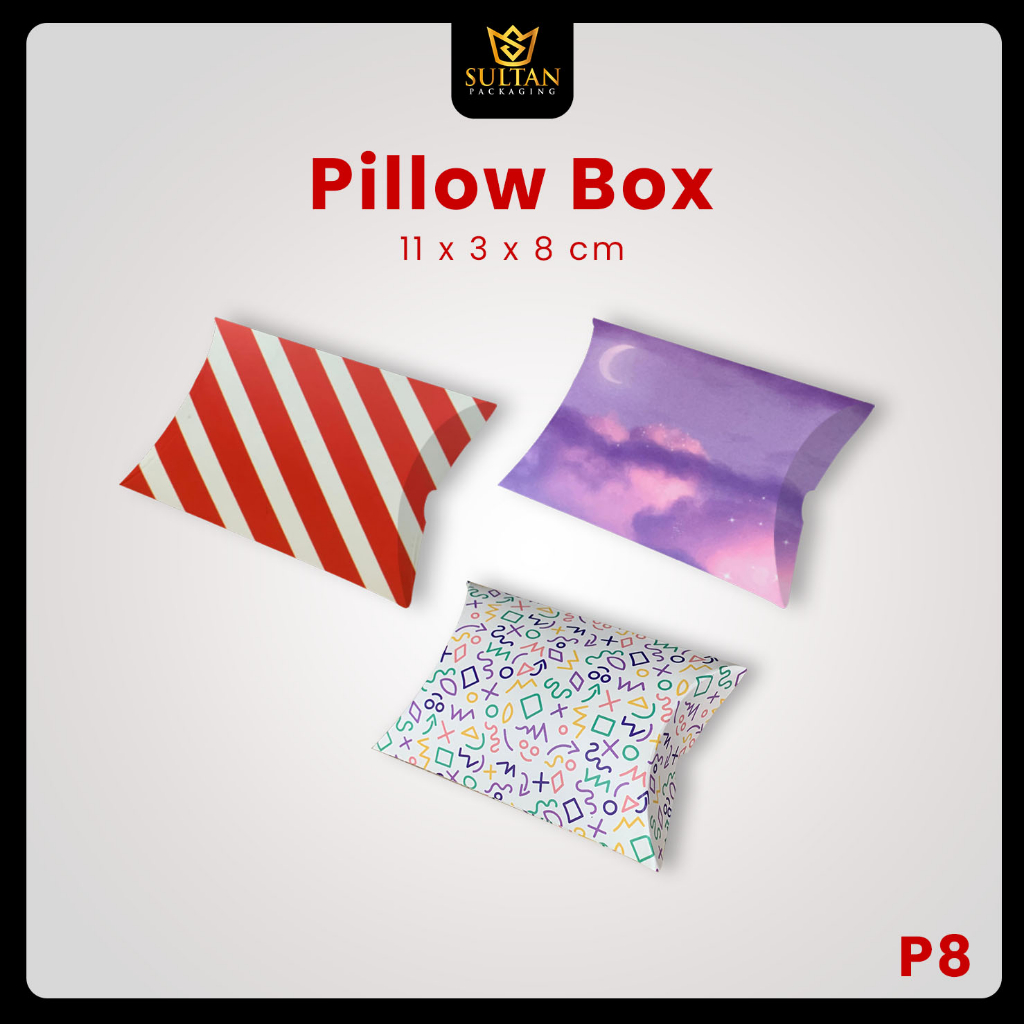 

Pillow Box - Gift Box Anak - Kotak Souvenir Kado Ulang Tahun Anak - P8