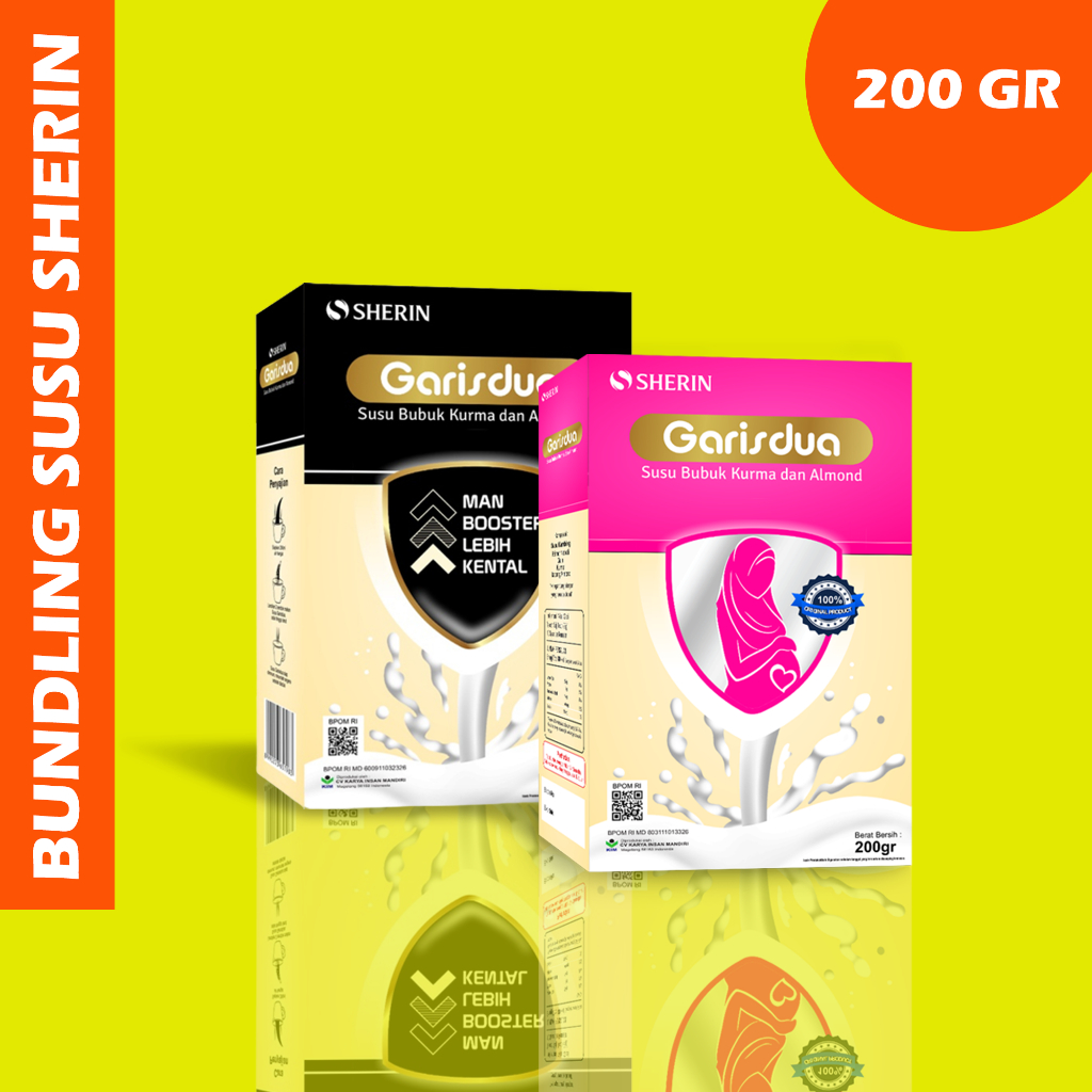 

PAKET BUNDLING PRIA WANITA Susu PROMIL For women dan men 200g - Susu etawa PREMIUM GARISDUA garis dua