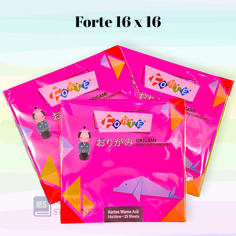 

Kertas Origami/Kertas Lipat Forte (isi 25) 16 x 16 CM