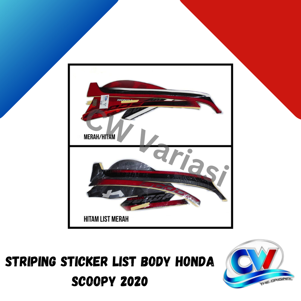 STRIPING STICKER LIST BODY HONDA SCOOPY 2020