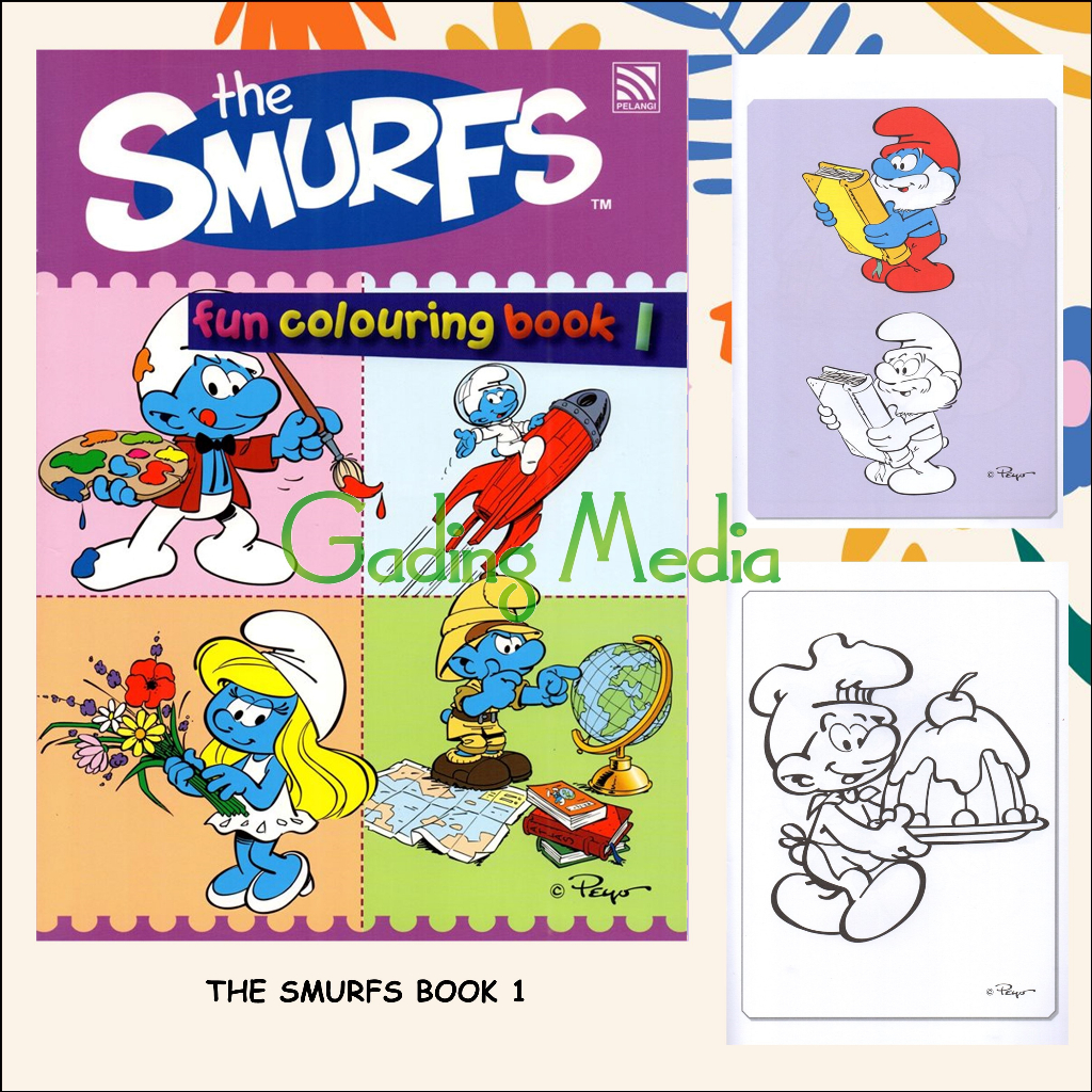 Fun Colouring Book - The Smurfs