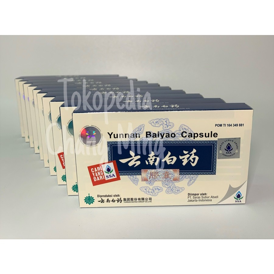 Yunnan Baiyao - Yunan Paiyo - Kapsul - Capsule ( Dari PT.SSA )