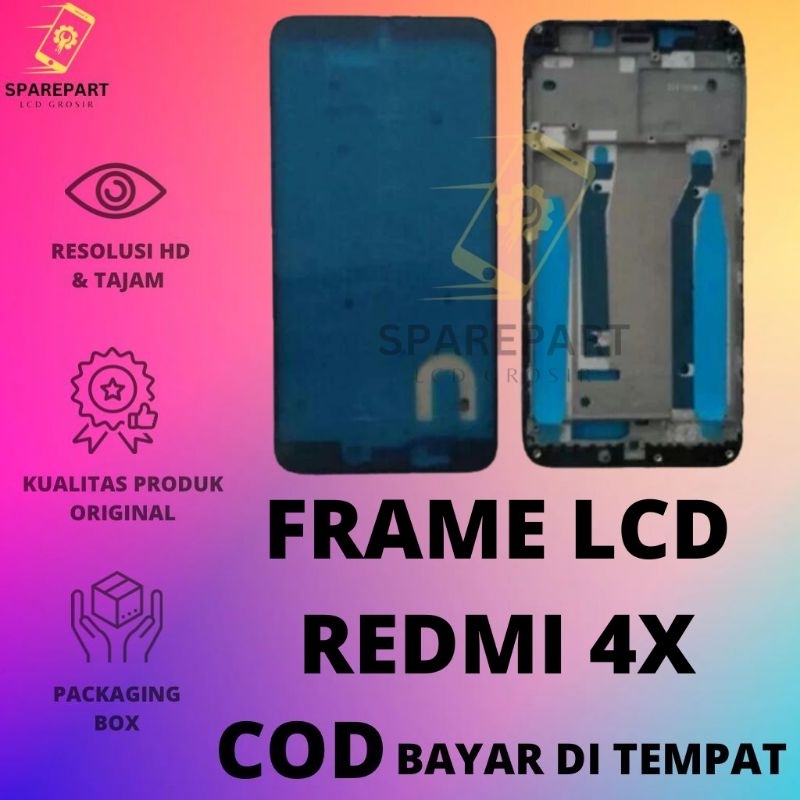 FRAME LCD/TULANG TENGAH/TATAKAN LCD XIAOMI REDMI 4X ORIGINAL