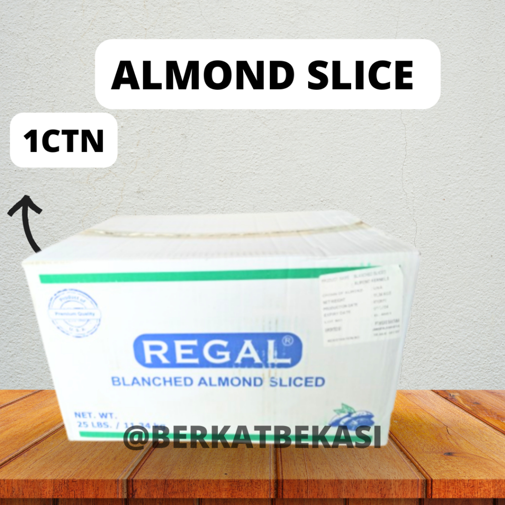 

ALMOND SLICE REGAL / KACANG ALMOND 1 CTN