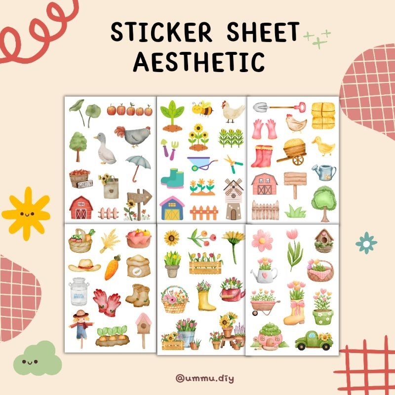 

STICKER SHEET AESTHETIC GARDEN