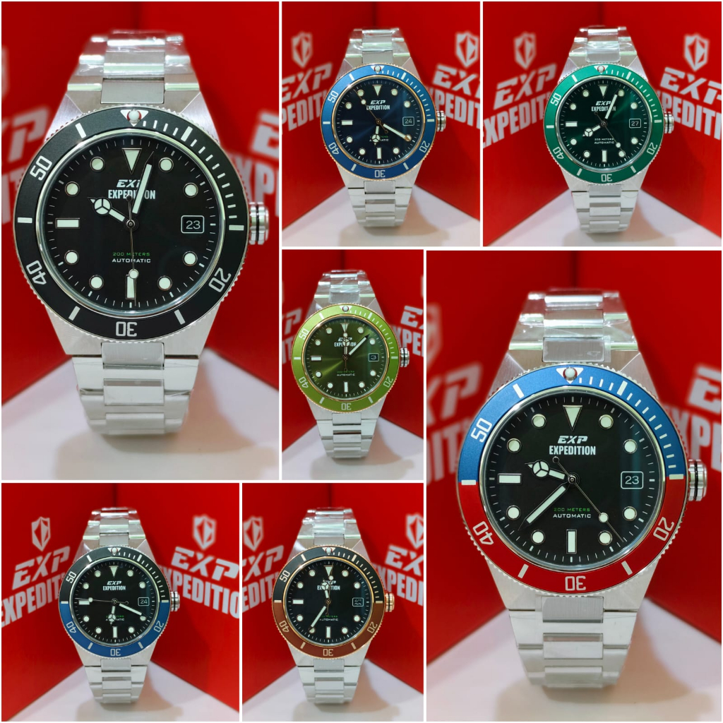 Jam Pria EXPEDITION AUTOMATIC EXP E6851 E 6851 E6851MA  Original Garansi Resmi