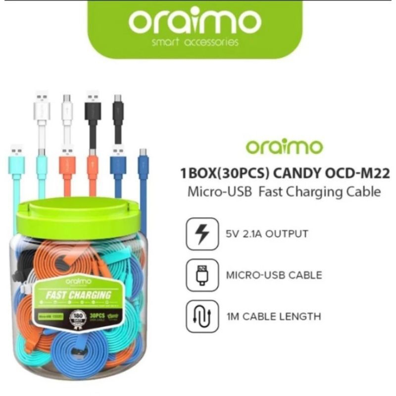 kabel data Oraimo Fast Charger OCD-M22P USB-Micro
