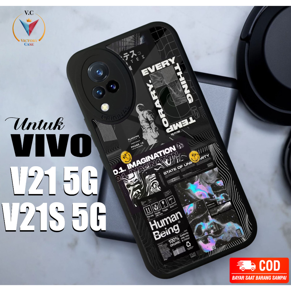 Case Vivo V21 5G V21S 5G Victory Case Motif [ PCKTA ] Case Hp Glossy Casing Hardcase Softcase Bisa c