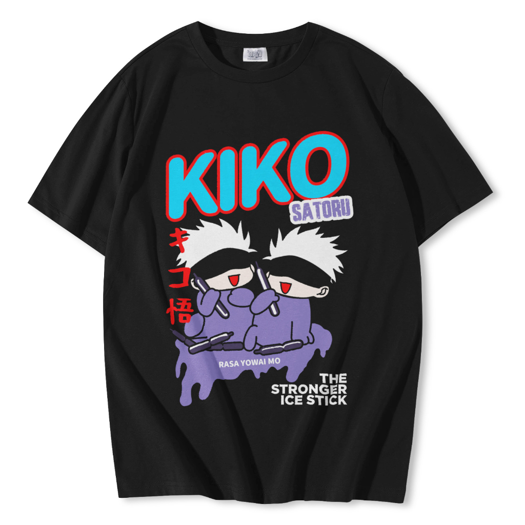 Kaos Kiko Gojo Satoru Anime Manga Premium Unisex
