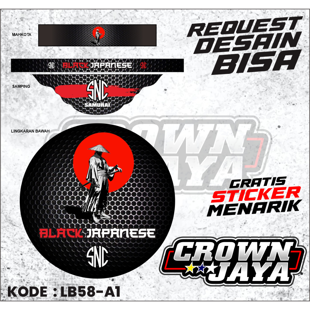 STIKER DECAL TEBOK LOVEBIRD DECAL KANDANG BURUNG LOVEBIRD MOTIF JAPANESE -  Aksesoris Decal  Tebok L