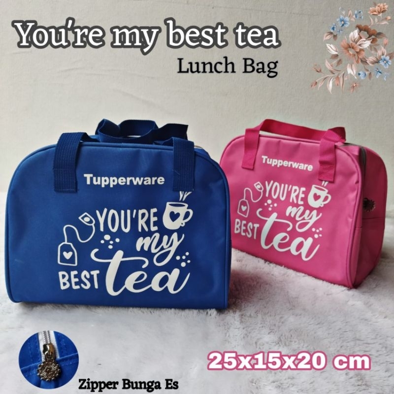 Tas bekal Coolteen Best tea Tupp ( Zipper bunga es)