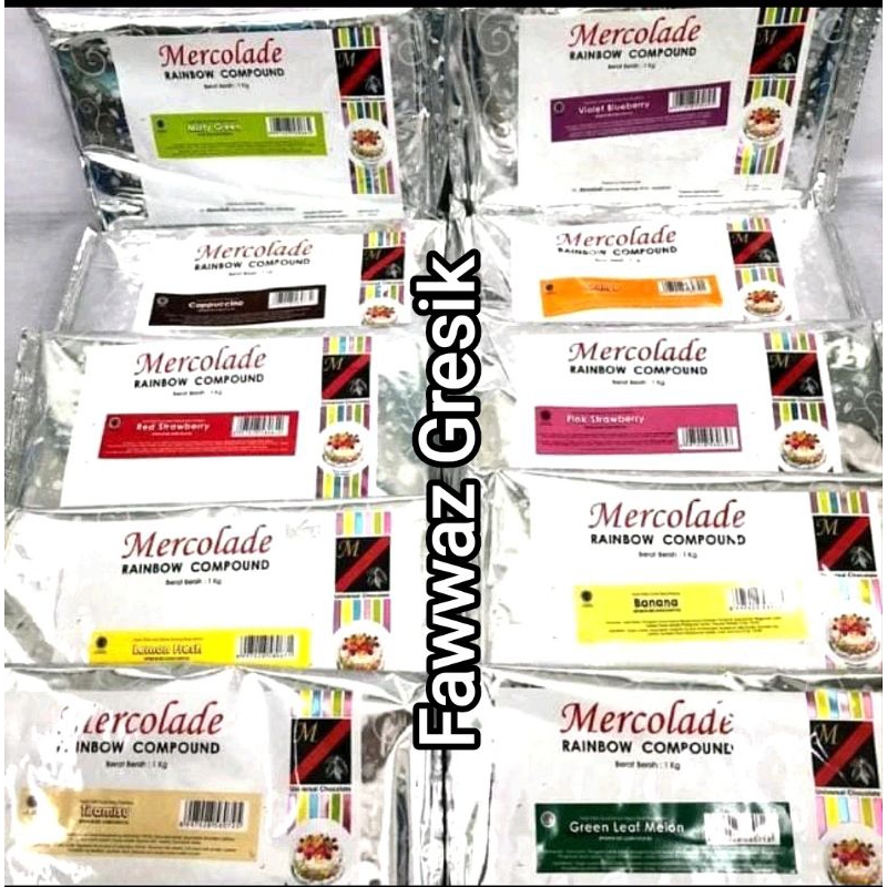 

Mercolade Rainbow Compound coklat warna warni 1kg