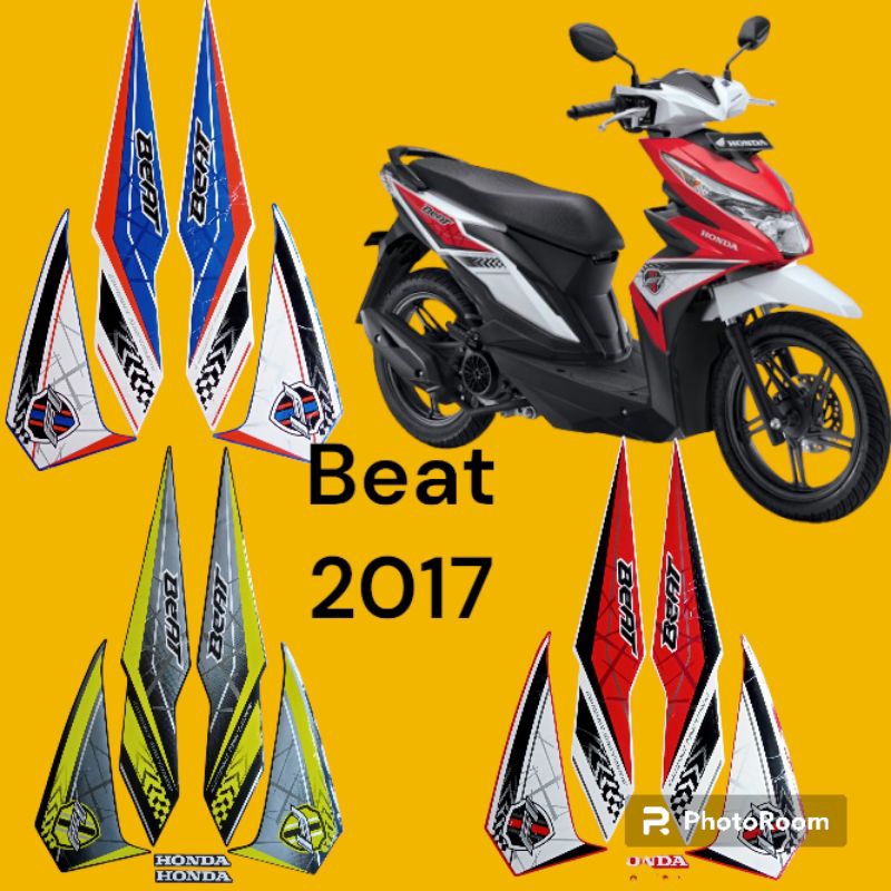 striping honda beat 2017, lis body motor honda beat tahun 2017