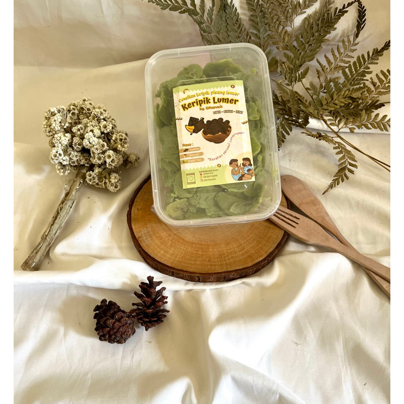 

kripik pisang lumer | gifasnack varian rasa macha 150gr