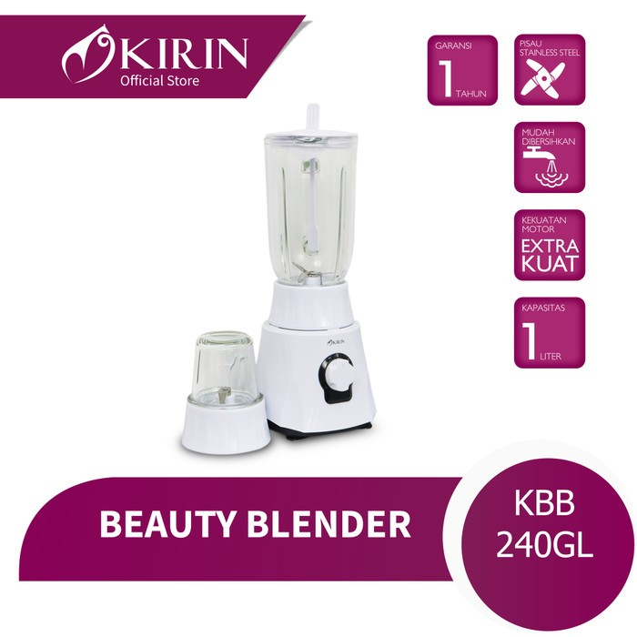 KIRIN KBB240GL BLENDER KACA 1L