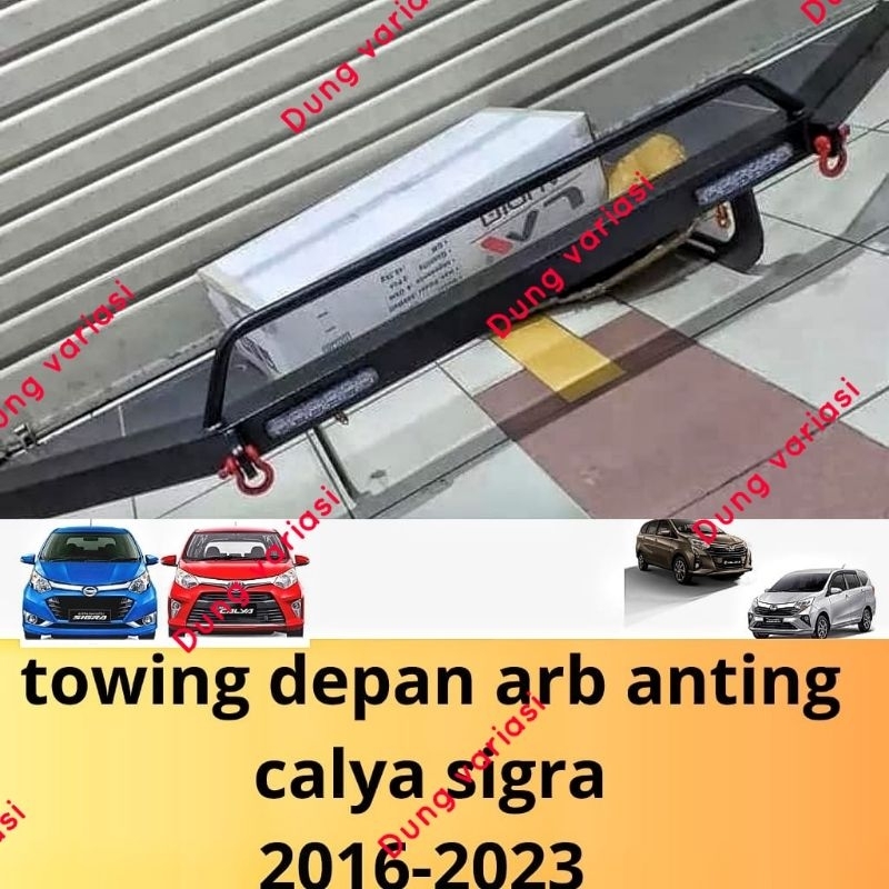 Towing bar besi bumper depan Calya Sigra 2016 2018 2020 2023 ARB Anting