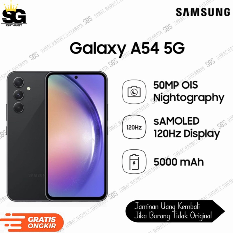Samsung A54 5G 8/256GB Bergaransi Resmi Samsung Indonesia