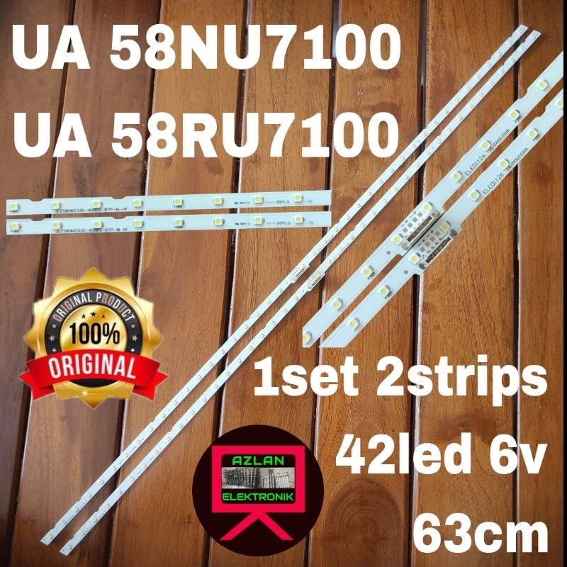 BACKLIGHT LED TV SAMSUNG UA 58NU7100 58RU7100 42LED 6V 63CM