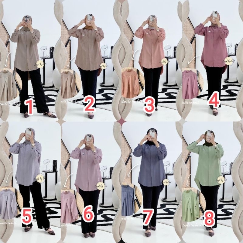 (x8) GAGIL MOANA Baju Setelan Celana wanita Muslimah Moana Set By Gagil by Ova. Nazra Sha